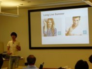 ワックショップ風景　GAPジャパン遠藤氏