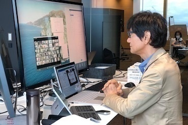 北原先生オンライン授業風景