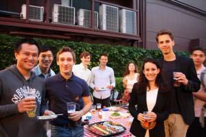 国際色豊かな様子