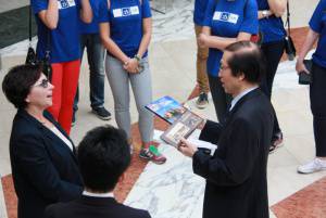 日進キャンパス訪問にて