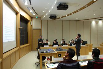 説明会（模擬講義）の様子