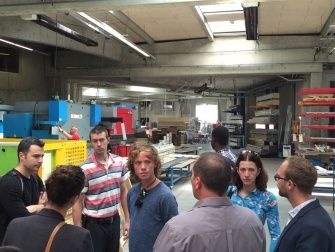 at the company visit