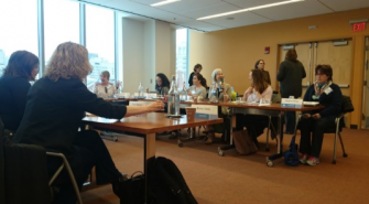 シモンズカレッジ授業休憩中