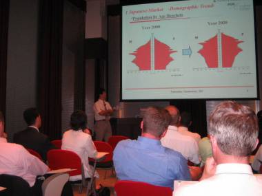 日本のマーケティングを受講中