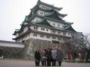 名古屋城前で記念撮影
