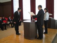 平成18年度9月学位記授与式