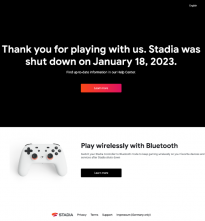 Google Stadia, 2022