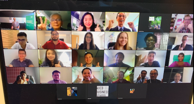 国内外からの17名の参加者によるライブバーチャル風景