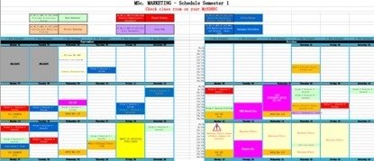 資料６（第一学期授業スケジュール表）